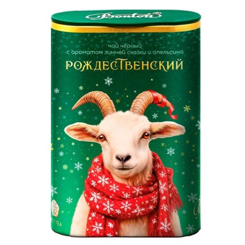 Bonton чай черный Рождественский с апельсином и корицей, ж/б, 100 гр